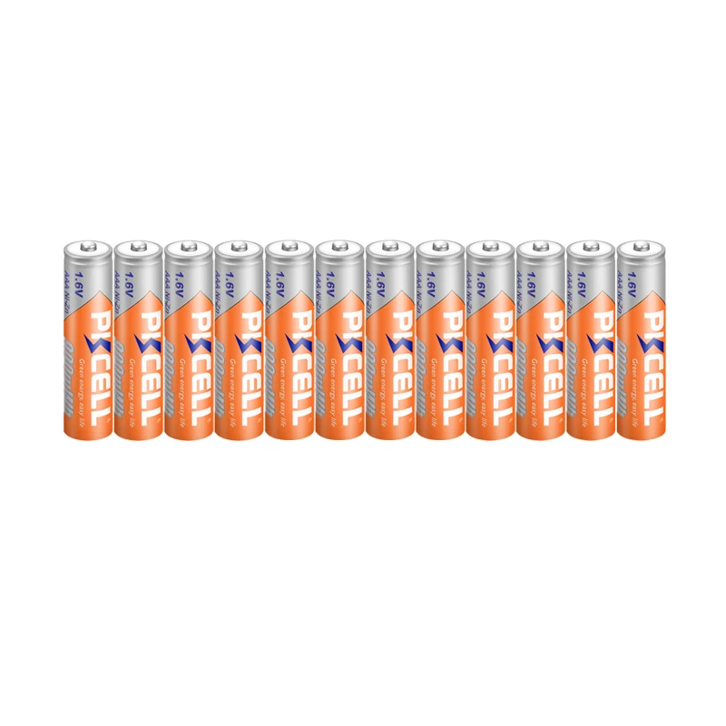 12Pcs PKCELL AAA 1.6V 900mWh Ni-Zn AAA Rechargeable Battery Batteries 3a nizn aaa batteries For Microphone Wireless Keyboard