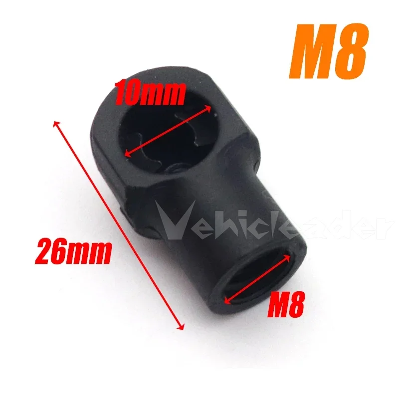 Universal 2Pcs M8 Female/Male Thread Car Gas Spring Lift Supports Damper Replacement Fixed End Fitting Connectors Accessories