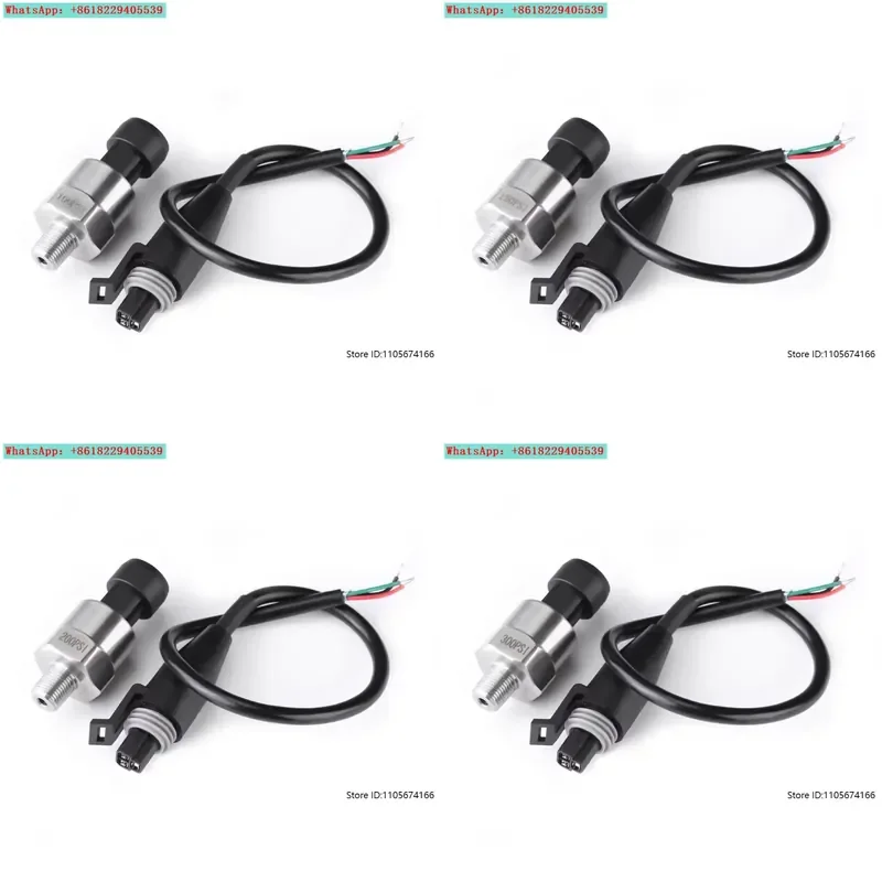 0.5-4 Stainless Steel Pressure Sensor 1/8 NPT Threaded Hydrocarbon PSI