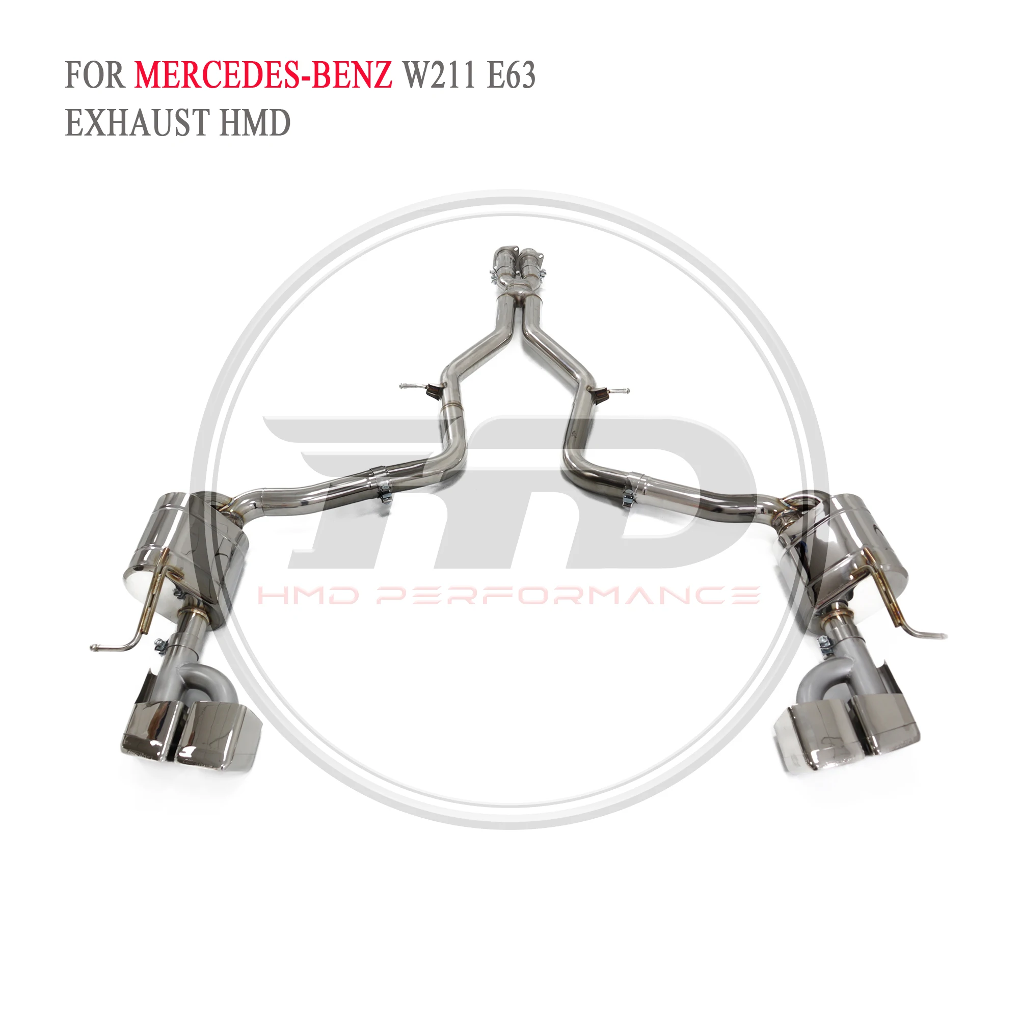 

HMD exhaust system For Mercedes Benz W211 E63 exhaust catback stainless steel valve exhaust performance upgrade