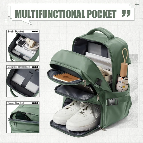 Imagen 2 del producto Mochila Ryanair 40x20x25, equipaje de mano, bolsa para ordenador portátil, bolso antirrobo para hombres y mujeres, mochila de viaje para deportes, senderismo, bolsa de cabina