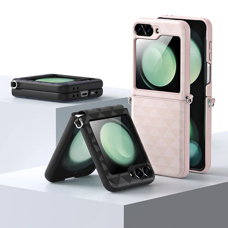 

For Samsung Z Flip6 Folding Screen Phone Case Fashion Model Anti-drop Full Package Back Case Protective Cover Anti-fingerprint