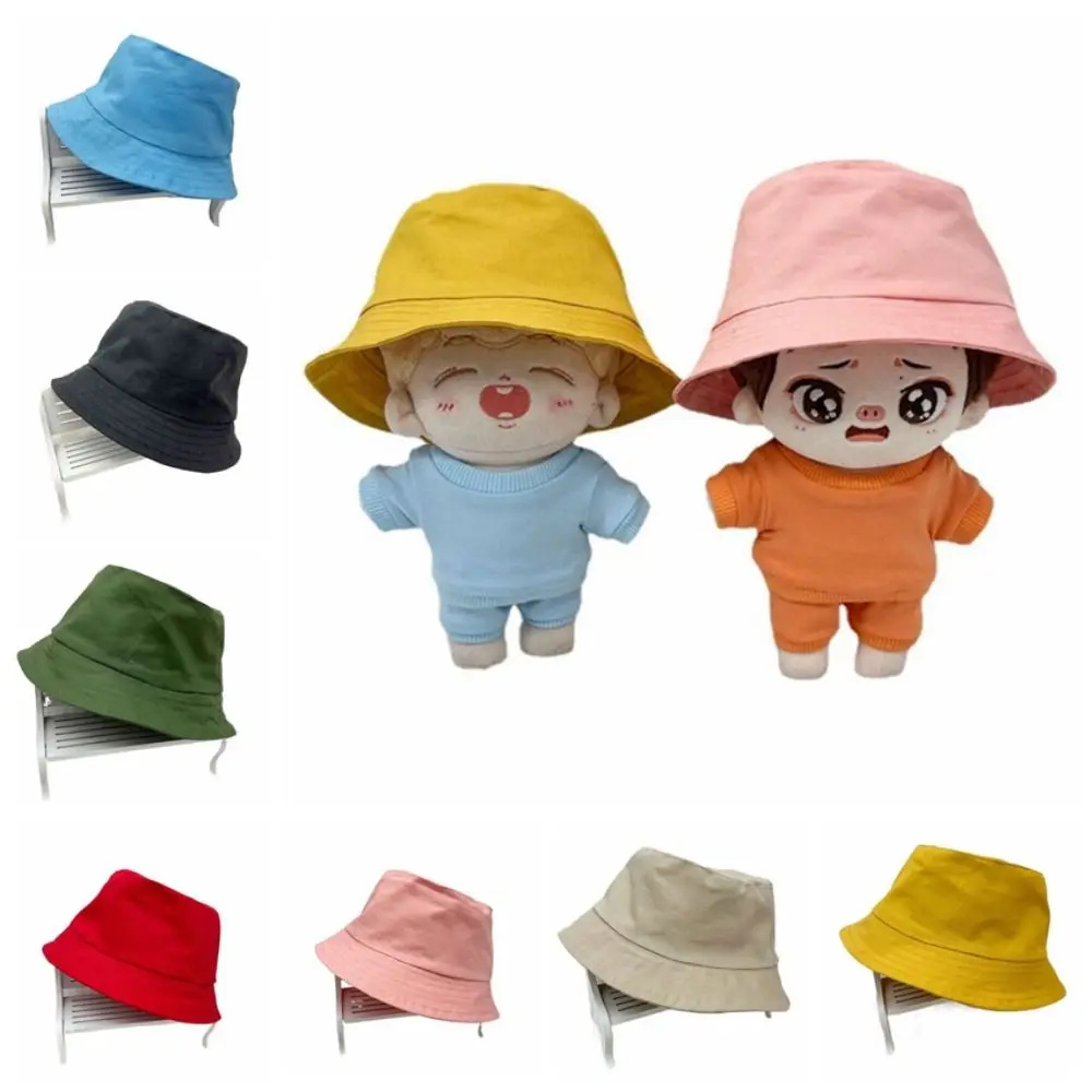 10cm 20cm Cotton Dolls Color Fisherman Hat Same Style As Celebrities Cute Miniature Bucket Hat Mini DIY Mini Panama Hat