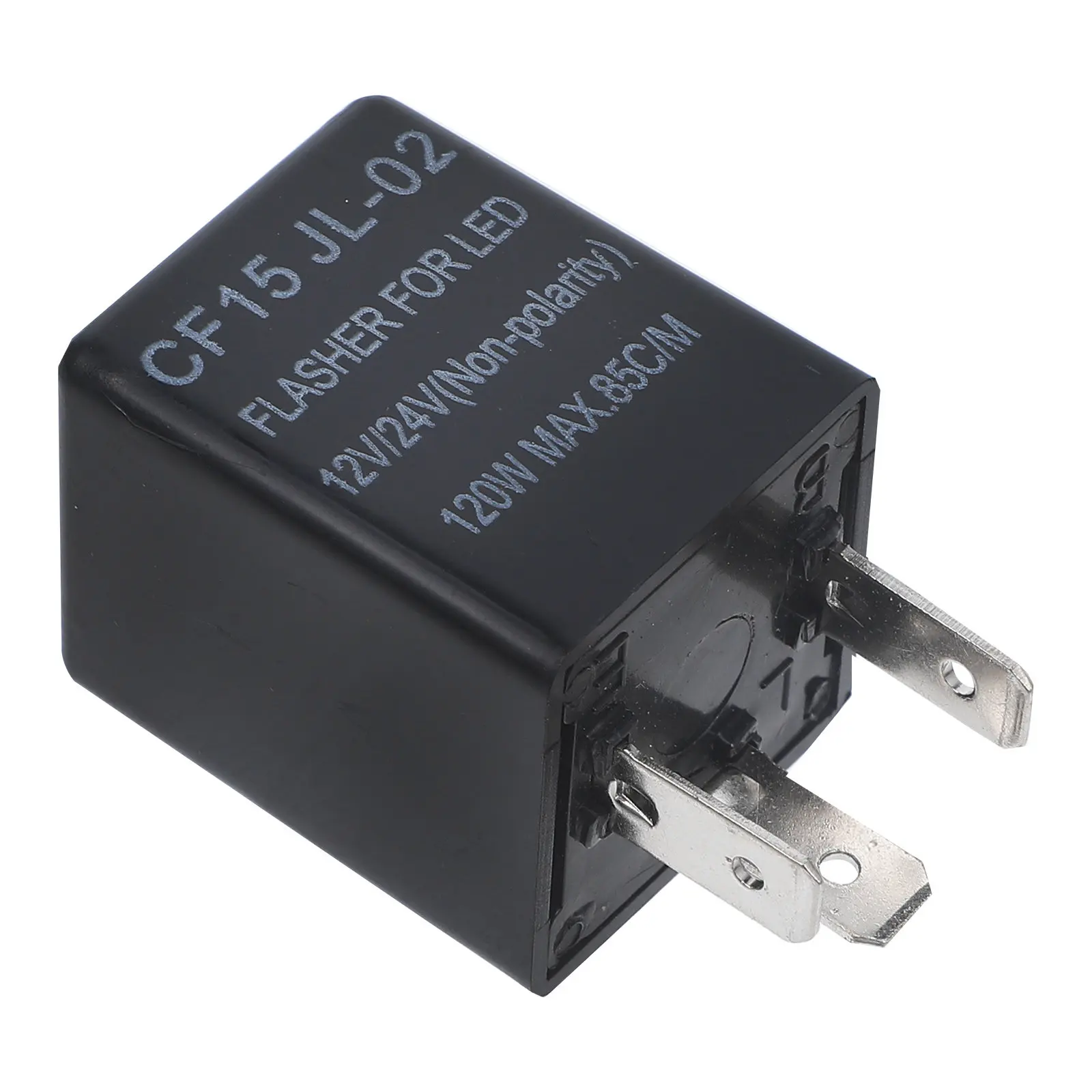 

LED Flasher Relay 3 Pin 12V 24V Turn Signal Relay for Motorcycle Car Truck Automotive Replacement Sturdy Long Life Safety