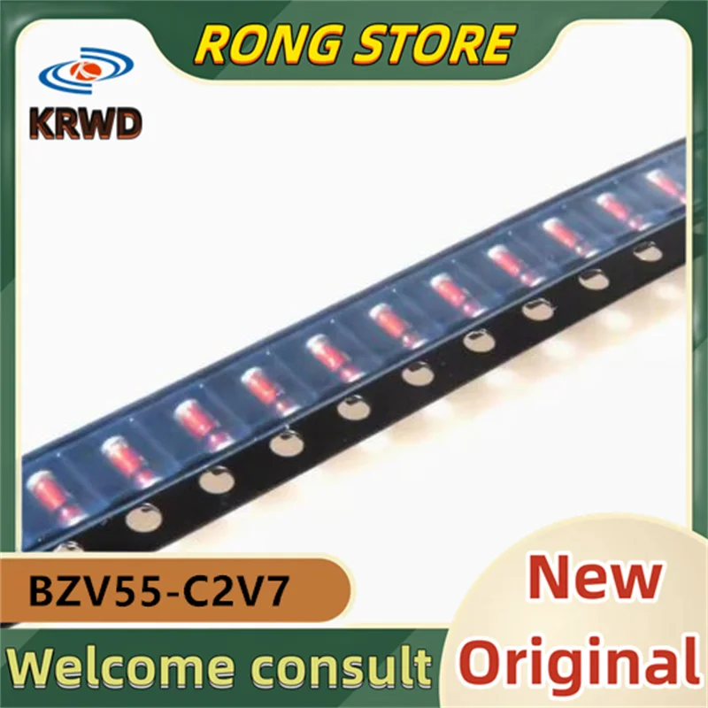 100PCS BZV55-C2V7  New Original BZV55 SMD LL34 SOD80C