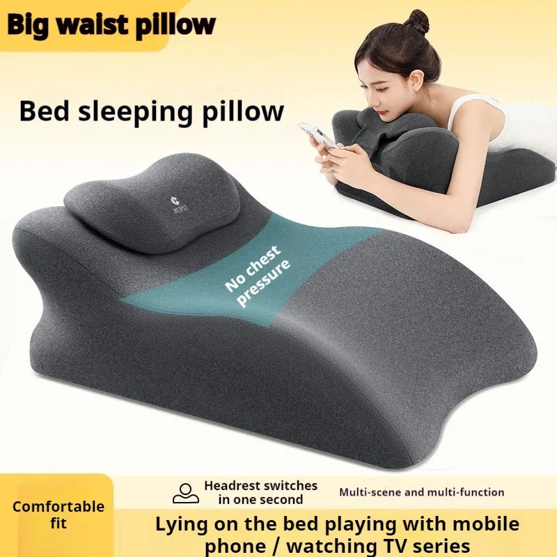 Multifunctional Ergonomic Wedge Pillow Leg Elevation Comfort Support New Prone Position for Reading,Rest Lounging Curved Design