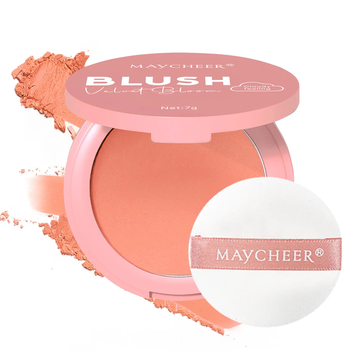 7g Soft Focus Nebbia Impostazione Polvere Trucco Controllo olio Tonalità in polvere Blush Ombretto a lunga durata, migliora la carnagione