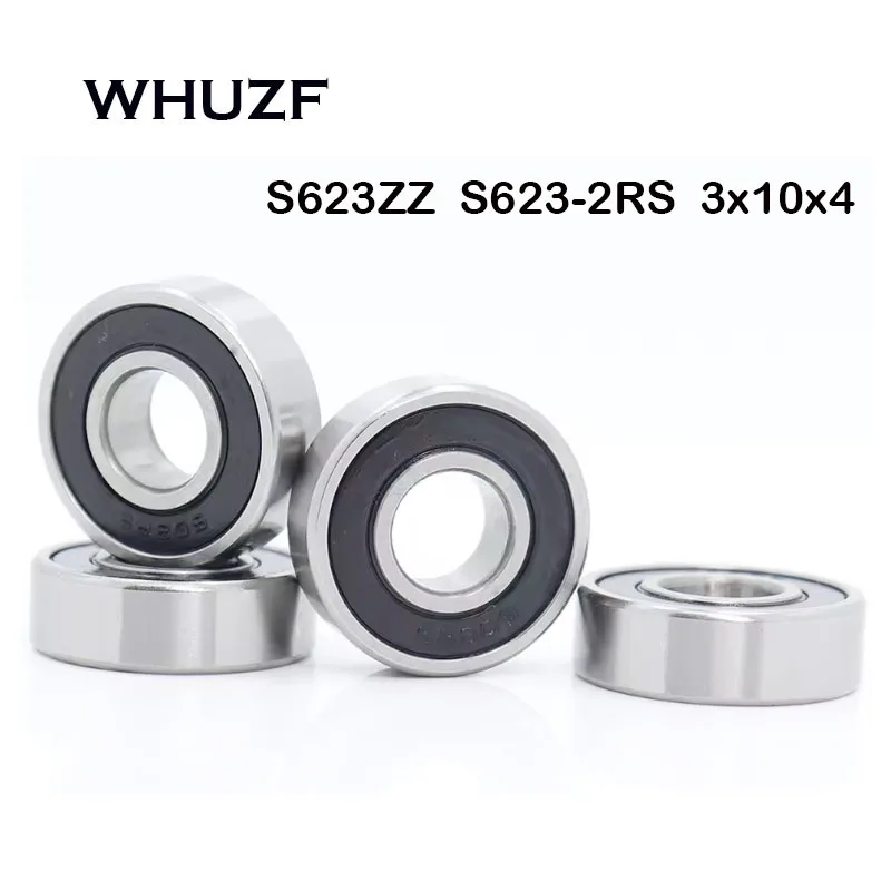 S623ZZ S623-2RS Bearing 3*10*4 mm 10Pcs ABEC-7 440C Roller Stainless Steel S623Z S623RS Z ZZ R-1030ZZ Ball Bearings