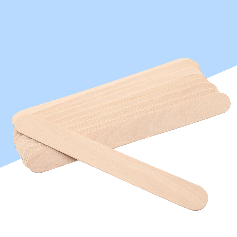 

100pcs Scraper Beauty Care Rod Unhairing Tool Strong Wax Wood Tongue Spatula Depressor Makeup Accessories Teaching