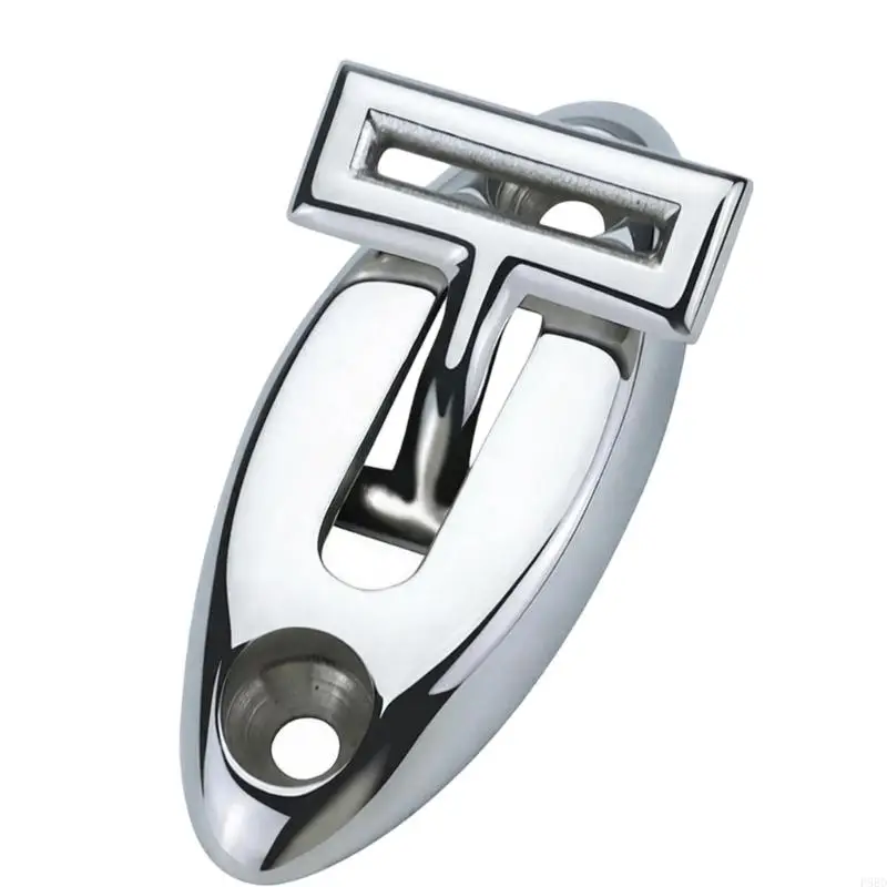  Marine Rope Tie-Down Base Stainless Steel Boat Top Hardware Fitting with T-Style Mount for Repair Work on Deck