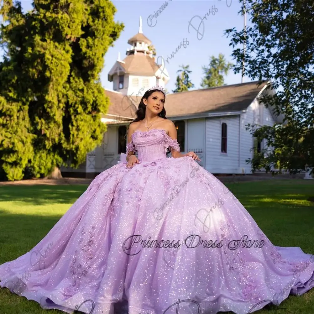 Robe De luxe pour Quinceanera mexique, robe De bal, avec des appliques florales, Corset De perles, douce 16, personnalisée, 16 robes De 15 ans