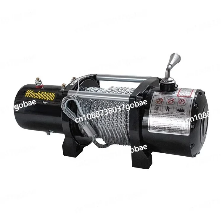 12V Electric Winch 24V Household Tractor Vehicle Electric Winch 12v12000 Pounds Self-rescue Electric Winch