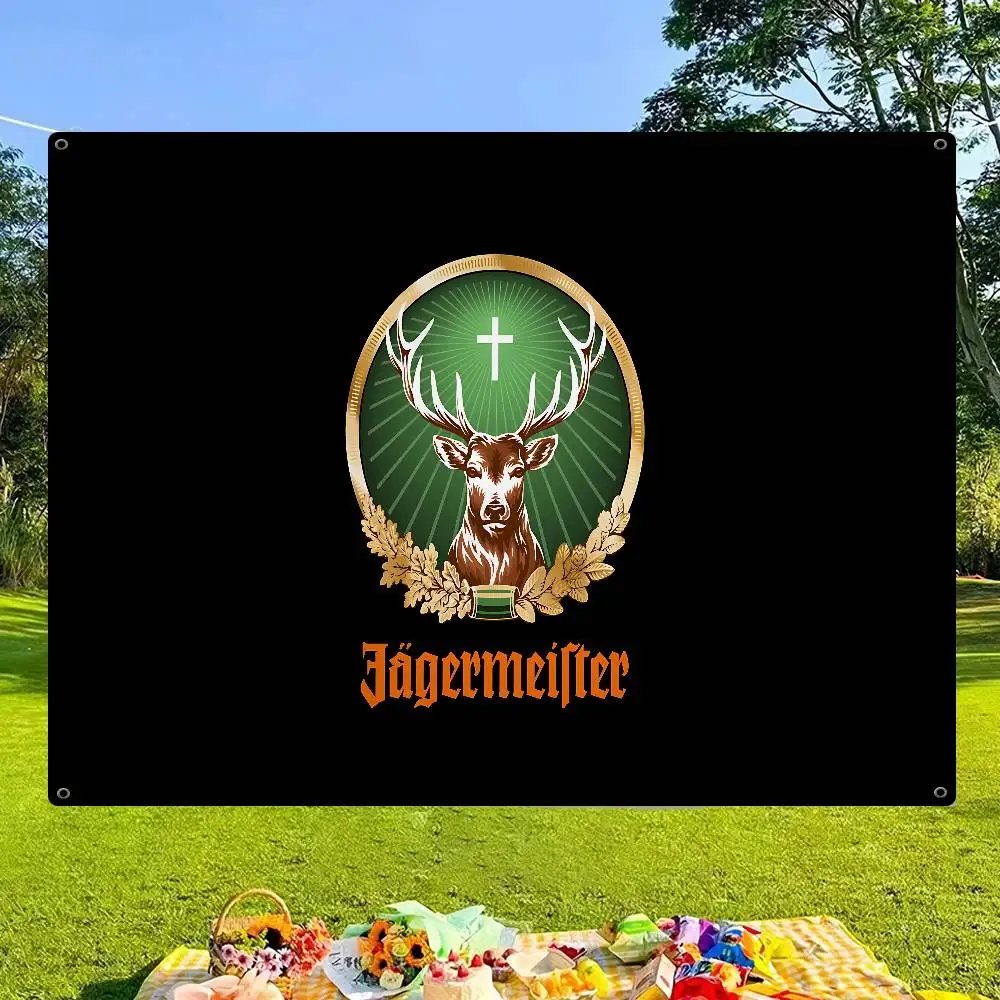 Hot J-JaegermeisterS DIY Flag For Family Group Photo Living Room Home Dorm Decor Wall Art Decor Banner