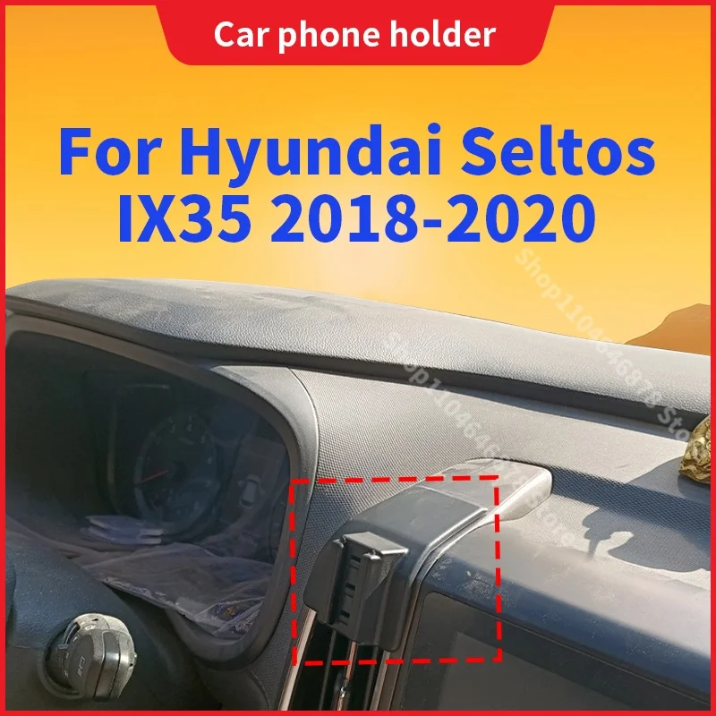 

Car Phone Mount For Hyundai Seltos IX35 2018 2019 2020 Wireless Charger Special Mobile Phone Holder Fixed Stand Base Accessories