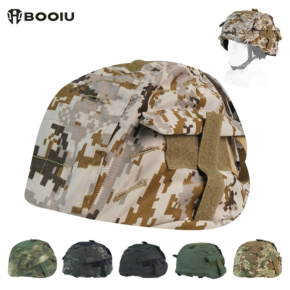 

BOOIU Tactical Helmet Cover for MICH2000 Airsoft Helmet Cloth Paintball CS Outdoor Hunting Camouflage Helmets Accessories