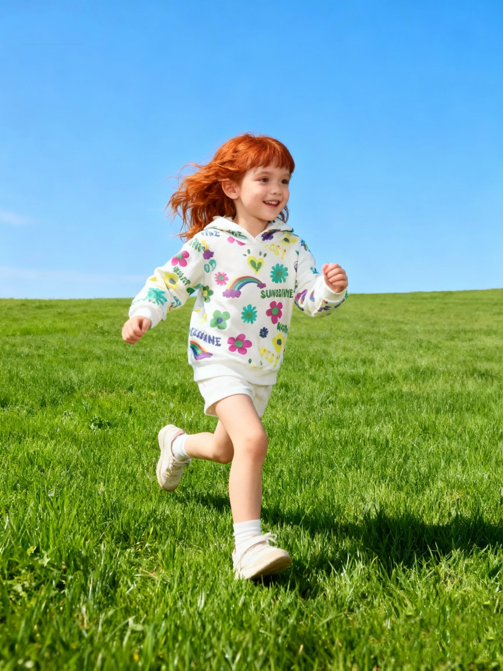 

Осенне-зимняя куртка с длинными рукавами и радужными буквами для девочек, модная и универсальная толстовка с капюшоном и толстовкой