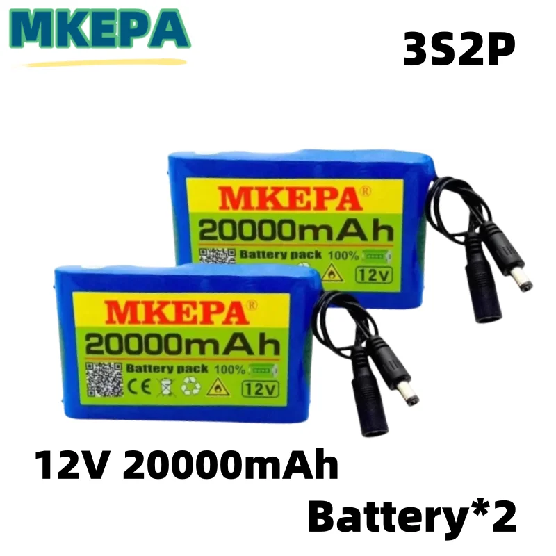 New Portable 3S2P 12V 20000mah Rechargeable Li-Ion Battery, For LED Portable Rechargeable Li-ion Battery for fishing lights