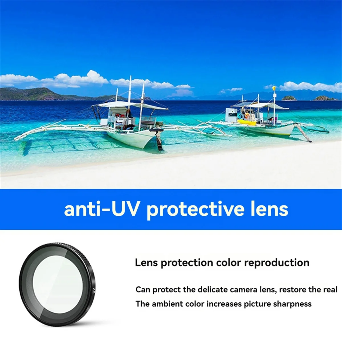 For Insta360 GO 3S Lens Filter Action Camera Filter Set UV CPL ND8 ND16 ND32 ND64 for Insta360 GO 3S Accessory Kit