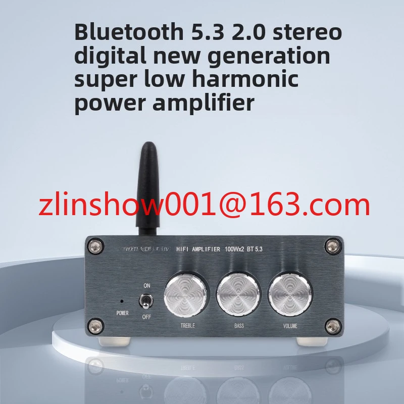 

BL53A TPA3116 2.0 Digital power amplifier home desktop 100W * 2 red ring inductor Bluetooth 5.3