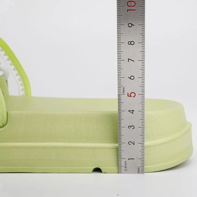 Women Thick Platform Slippers Summer Beach EVA Soft Sole Slide Sandals Leisure Ladies Idoor Bathroom Anti-slip Jelly Shoes