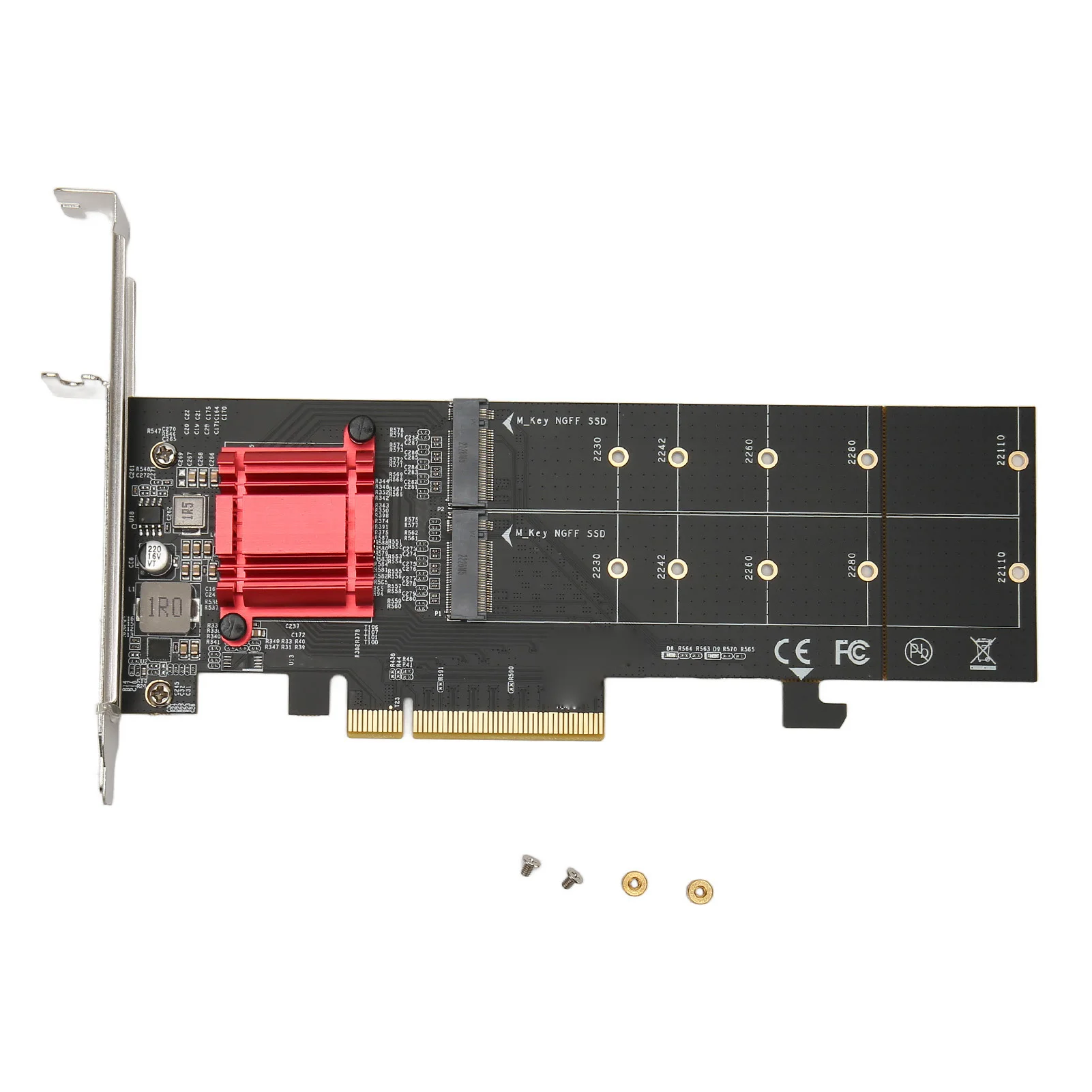 Adaptador duplo nvme pcie 2 gb/s largura de banda asm1812 chip duplo m.2 pcie nvme placa adaptadora função de bifurcação pcie prático para pc