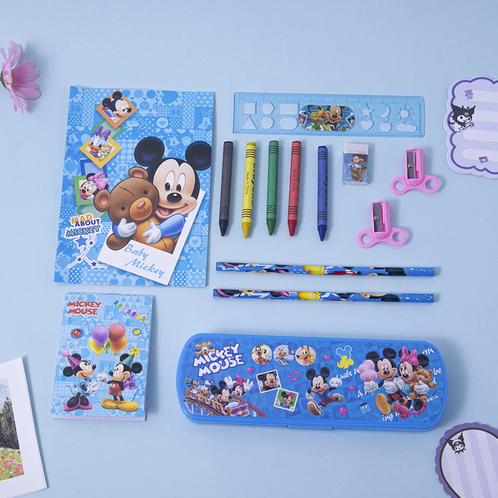 2026 @ ديزني ليلو وستيتش فروزن برينسيس 14 قطعة مجموعة أدوات مكتبية للأطفال مستلزمات تعلم الطلاب المحمولة هدية عيد الميلاد المثالية #3