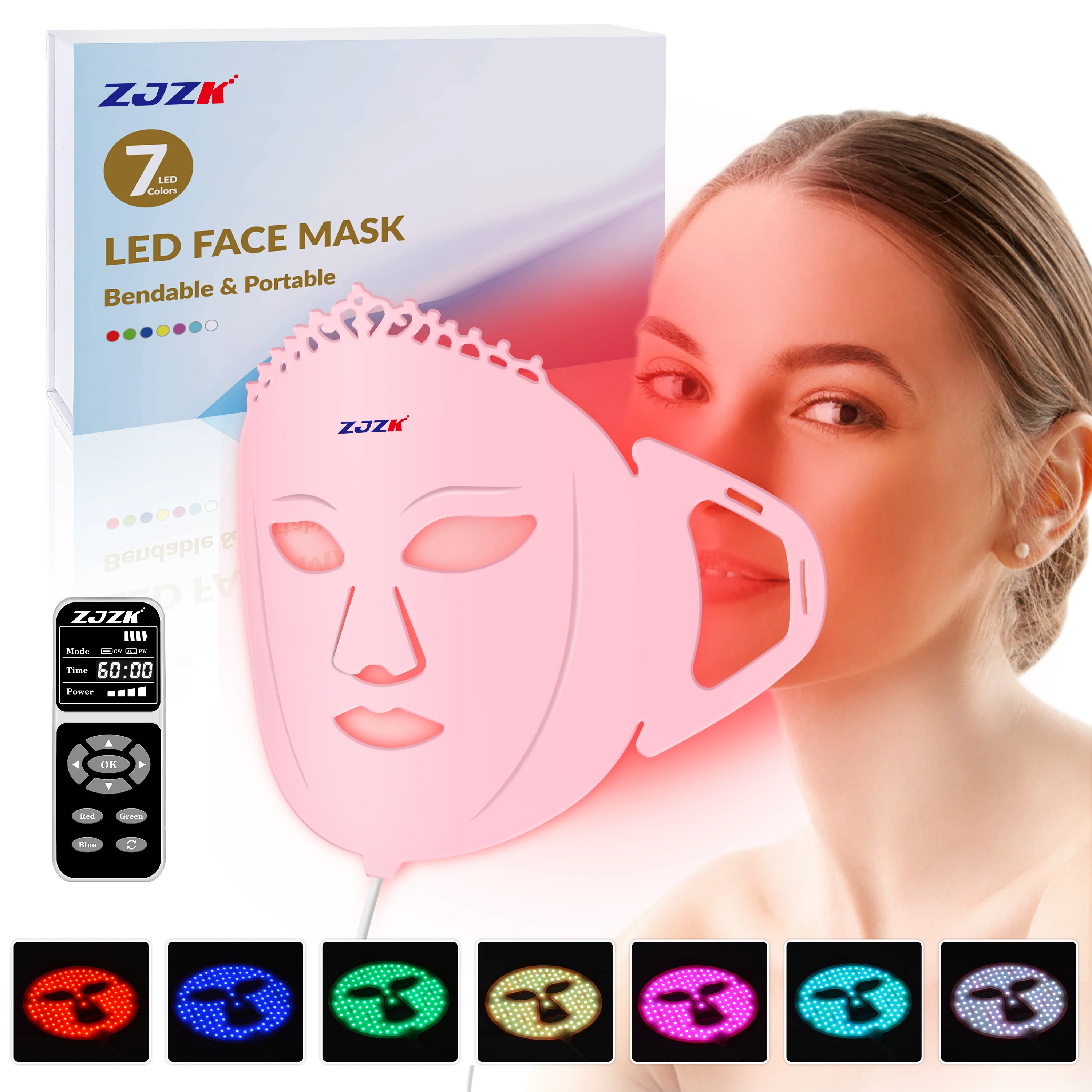 

Фототерапевтическая маска ZJZK нм, фотокожа, 850 нм, mx120chips + 940нм, mx120chips, фототерапия для равновесия лица, вода и масло