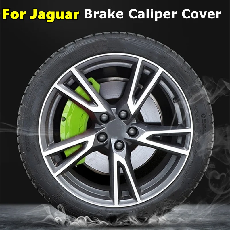 For Jaguar Car Brake Caliper Cover Aluminum Alloy Front Rear Wheel Fit XE E-Pace F-Pace I-Pace F-Type XK XF X-Type S-Type XJ