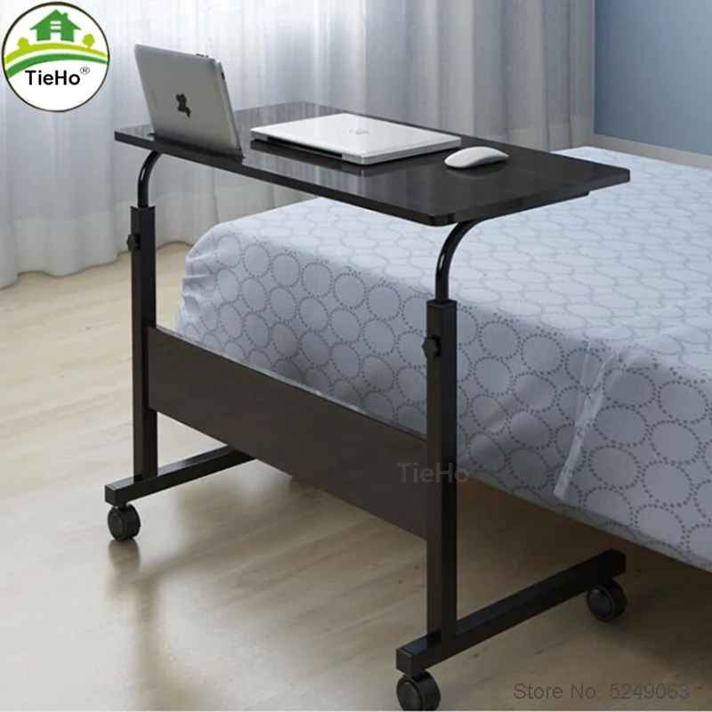 Adjustable Computer Desk with Wheels Portable Laptop Desk Rotate Notebook Bed SofaTable Can be Lifted Standing Desk Home Work