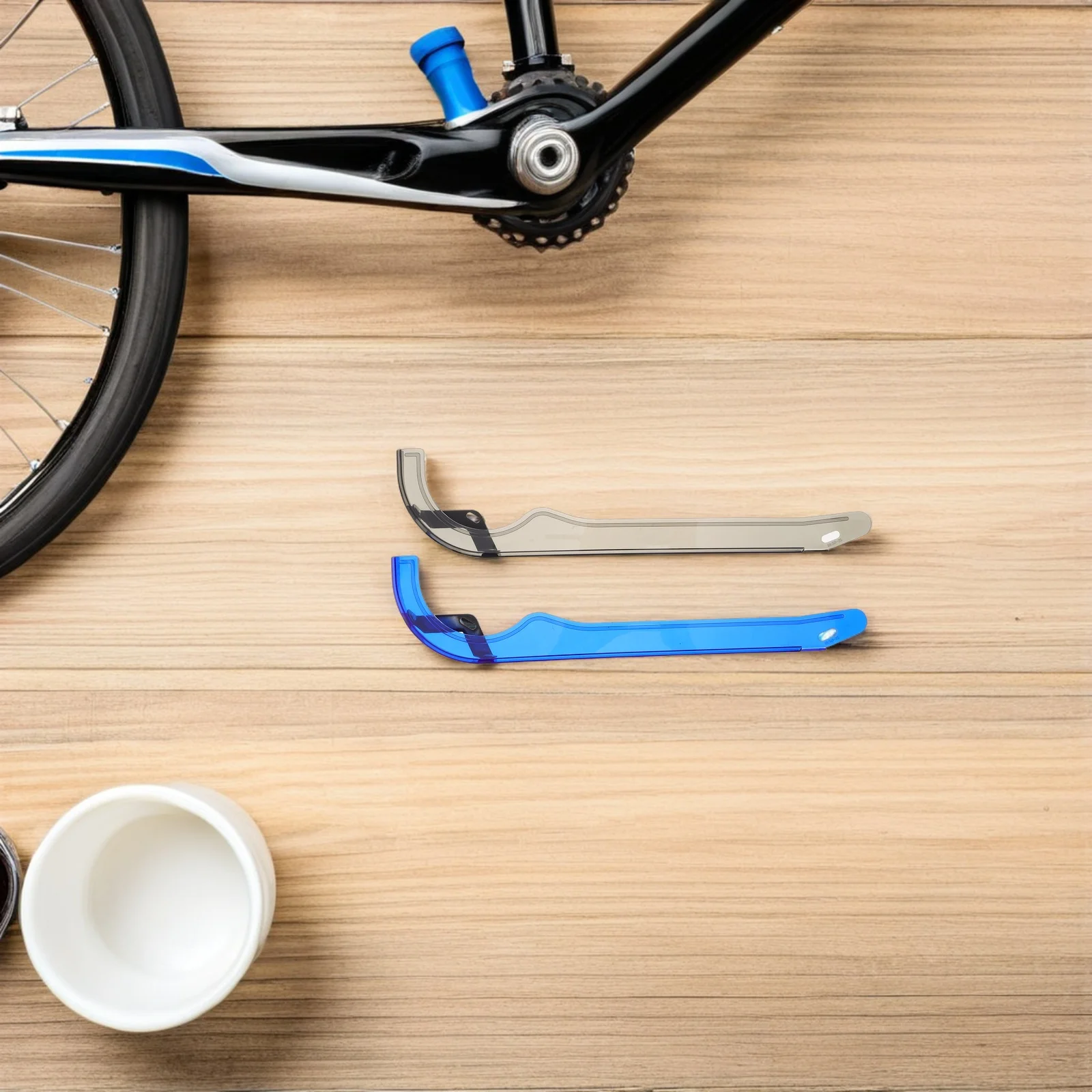 

2Pcs Bicycle Chain Guard Clear Plastic Oilproof Chain Protector Replacement Mountain Road Bike Cover Bicycle Oilproof Guard