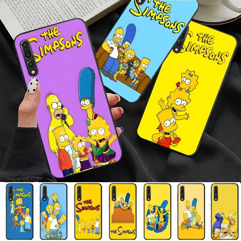 

Cartoon The Simpson Phone Case For Huawei P 8 9 10 20 30 40 50 Pro Lite Psmart Honor 10 lite 70 Mate 20lite