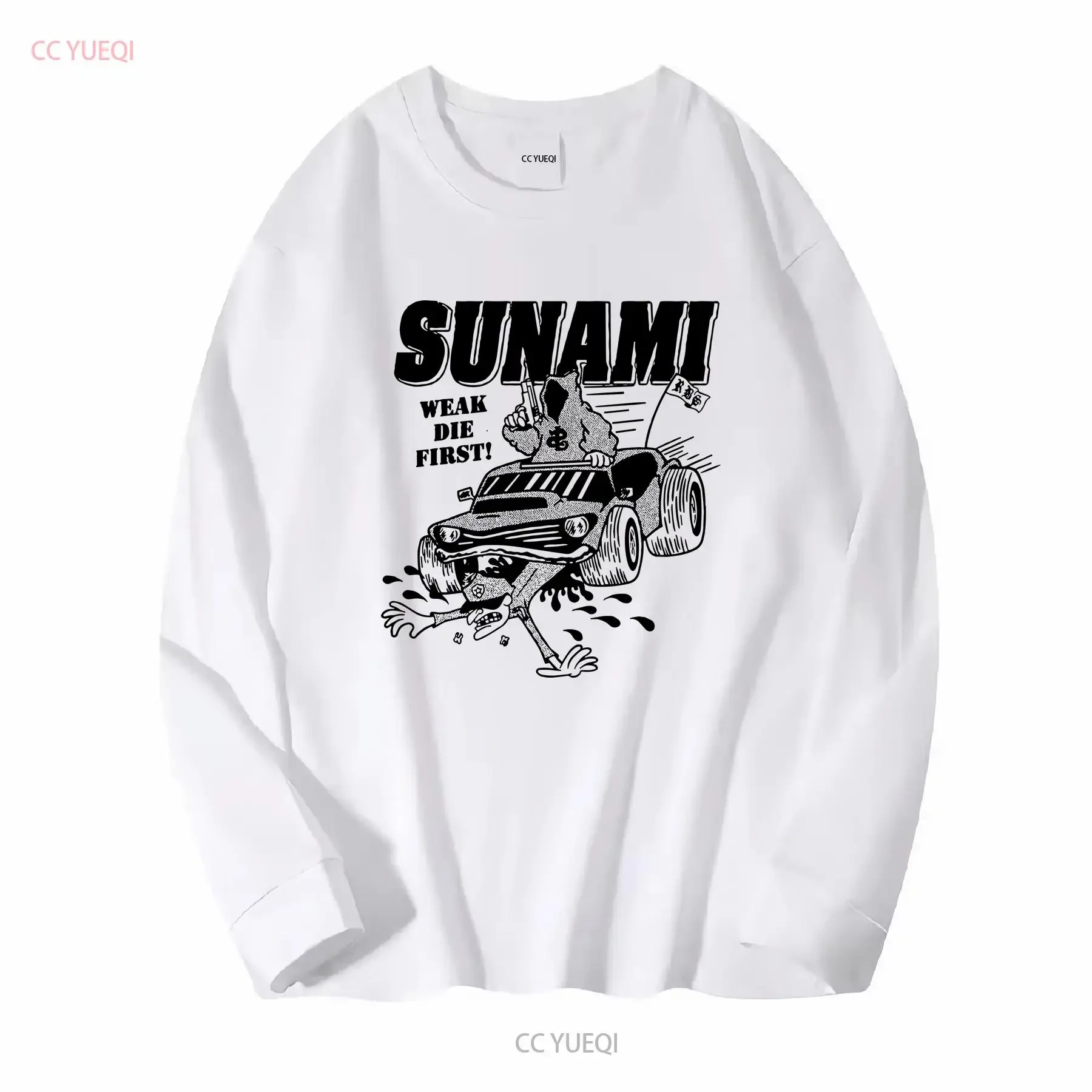 SUNAMI Run Over Album Band For Fan All Size S to 5XL T shirt GC1892 vintage Washed homme Top For Everyday Wear Stylish