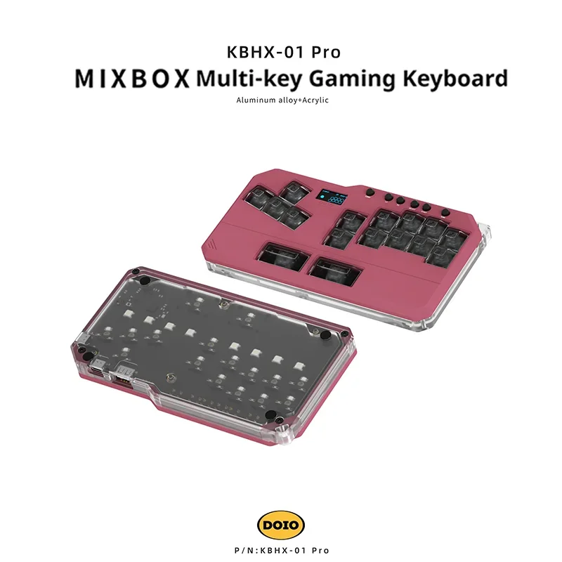 DOIO Mini Hitbox MIXBOX Aluminum Alloy Custom Game Keyboard Arcade