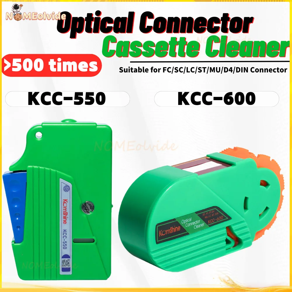 Komshine KCC-600/550 Fiber Optical Connector Cassette 500+ cleaning tools with extra replaceable core Times More Than 500 Clean