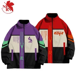 Evangelion Eva-01 Jacket Anime Men Work Coat Hip Hop Cosplay Jacket Windproof Sweatshirt Autumn Winter Zipper Jacket Gift