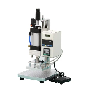 Mesin Hot Stamping Pneumatik Perangkat Bronzing 5*7cm 8*10cm 10*13cm Dengan Foil Hot Stamping Foil Peper HS Berlapis Emas Untuk Kulit PVC 12 mesin foil penjualan terbaik - №