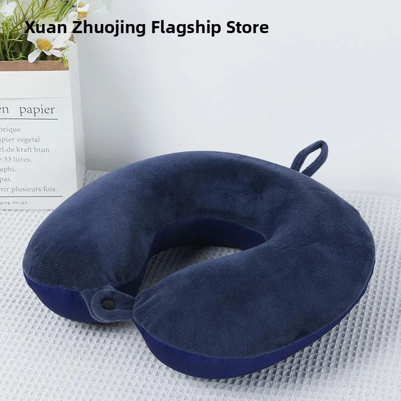 

Memory Foam U-aped Ne Pillow for Office Nap Time Slow Rebound Portable Travel Pillow Support Adjustable Folding Design