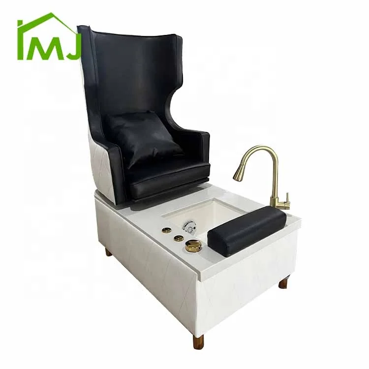 

Nail Salon Foot Spa Manicure Station Massage with Pump Drain Throne Pedicure Chair