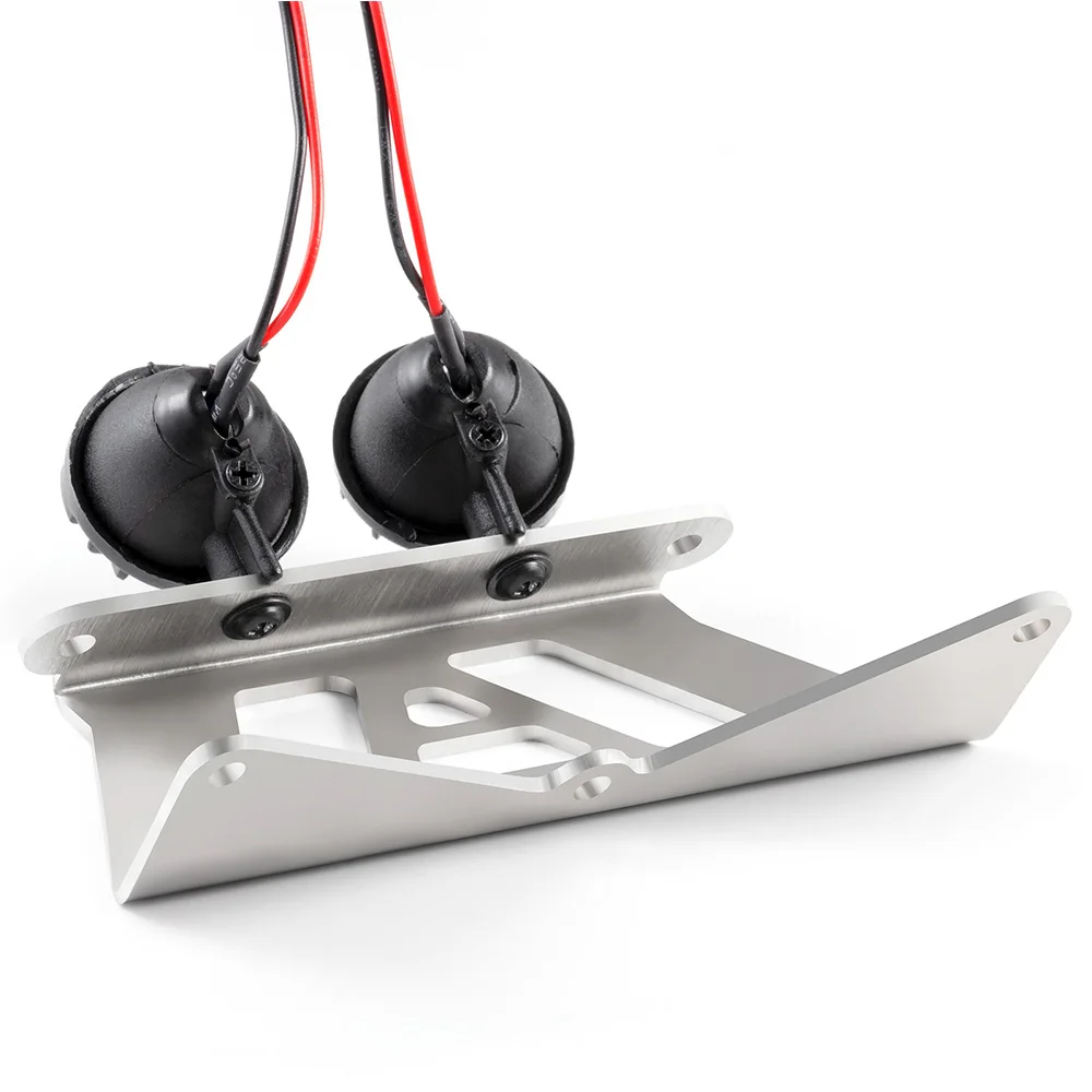 

Передний бампер YEAHRUN из нержавеющей стали с подсветкой для ланч-бокса Tamiya/Midnight 1/12 RC Monster Truck CW01, детали для обновления шасси