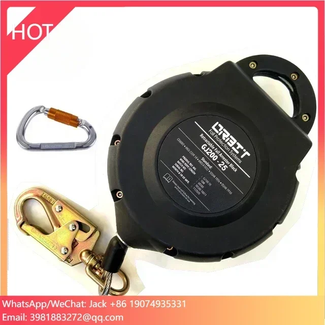 

25m Lifelines Safety Anchore Roof Device Price Vertical Systems Equipment 140kg Ladder Cable Fall Arrest Retract