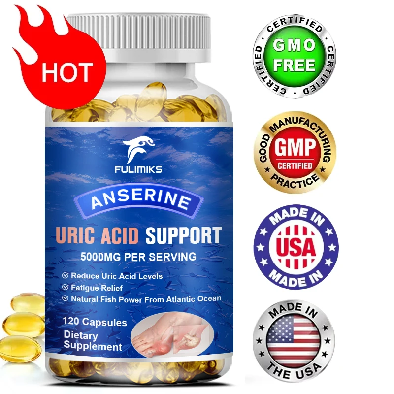 

Uric Acid Flush – Detox and Cleanse with Tart Cherry for Effective Joint Support & Active Mobility – 120 Soft Vegan Capsules