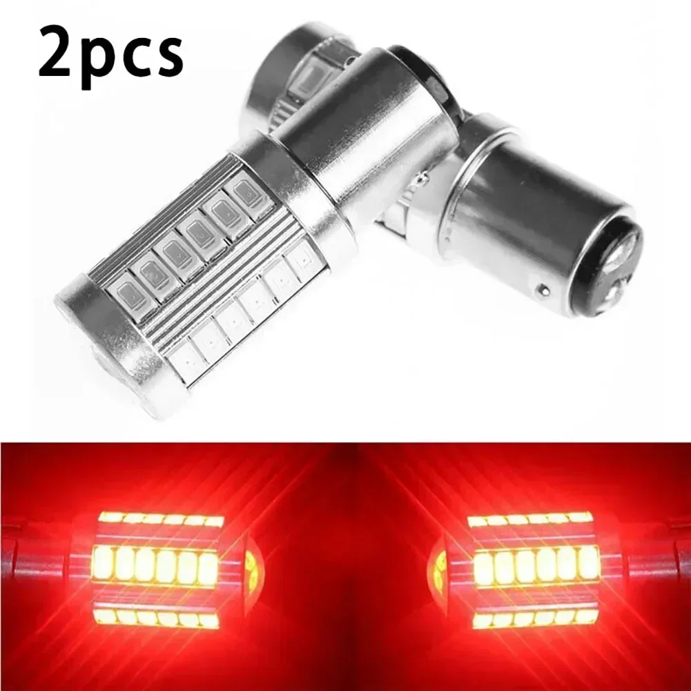 

2Pcs Car Brake Reverse Parking Lamps Red Brake Light Bulb 1157 P21/5W 380 BAY15D 33 Car Stop Tail Brake LED Bulbs Lamp Light