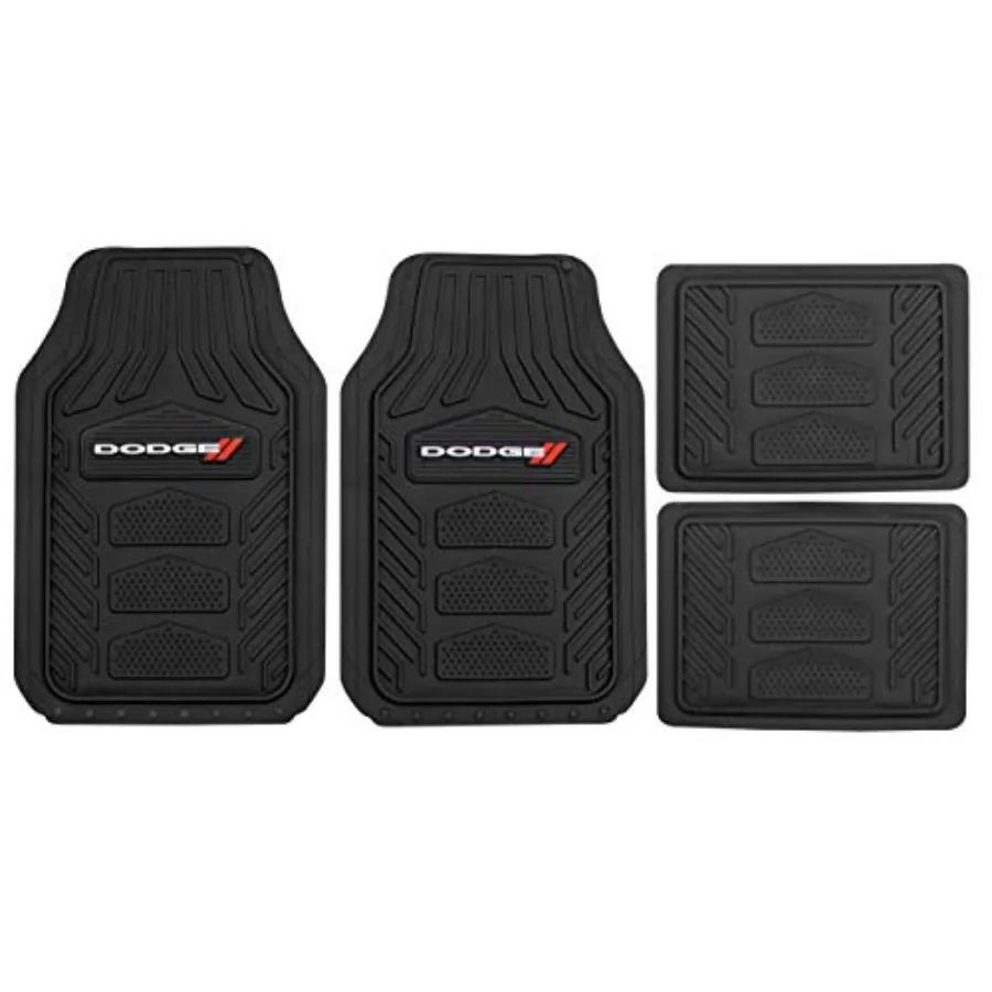 

Dodge Weatherpro 4 Piece Floor Mats Set Floor Mats by Black One Size