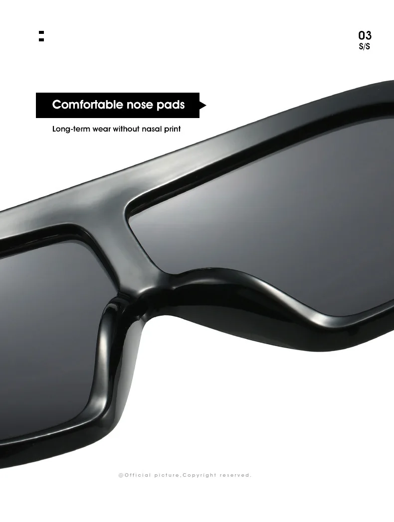 Retro Großen Rahmen Frauen Quadrat Sonnenbrille Marke Schwarz Runde Gradienten Coole Männer Sonnenbrille Ein Stück Designer Pilot Sonnenbrille – Detail 12