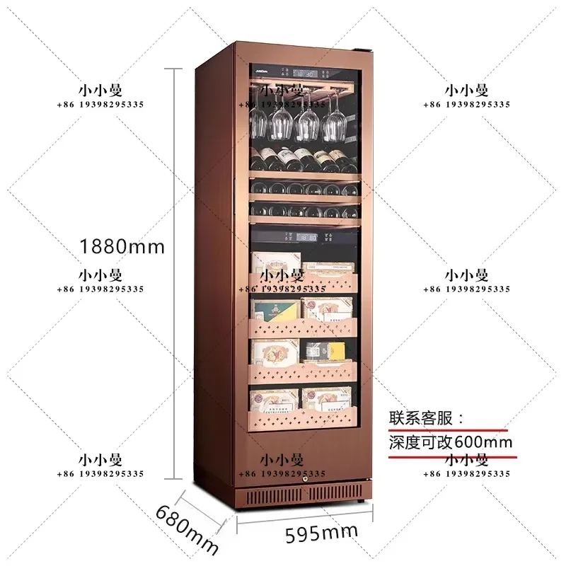 Electronic Constant Temperature and Humidity Cigar Cabinet Household Mini Temperature Control and Humidity Cigar Moisturizer