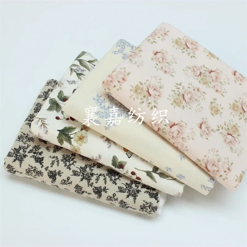 

Cotton Plain Woolen Cloth, Small Floral Fabric, Spring and Autumn Children's Clothing, Adult Loungewear