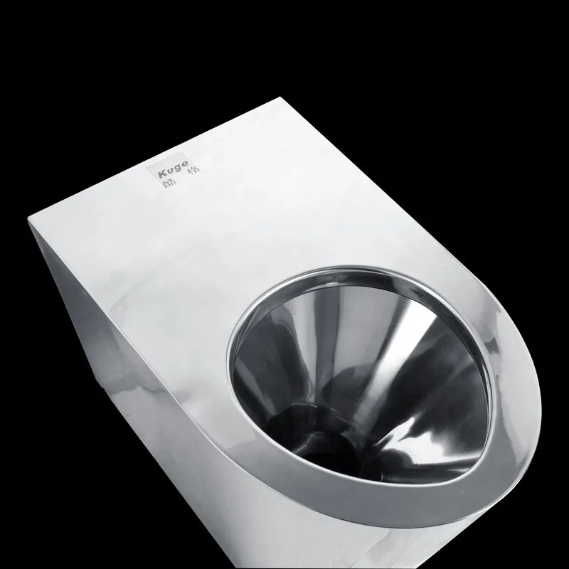 Wholesale Promotional public one piece wc toilet stainless steel floor mounted toilet bowl