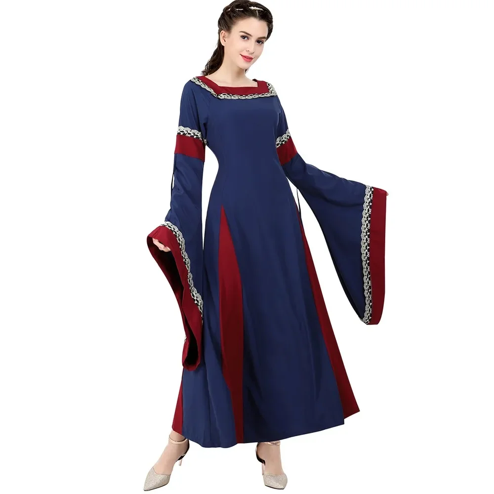 European Medieval Dress For Women Renaissance Vintage Dress Ball Gown Gothic Court Dress Palace Party Elegant Costume Long Dress