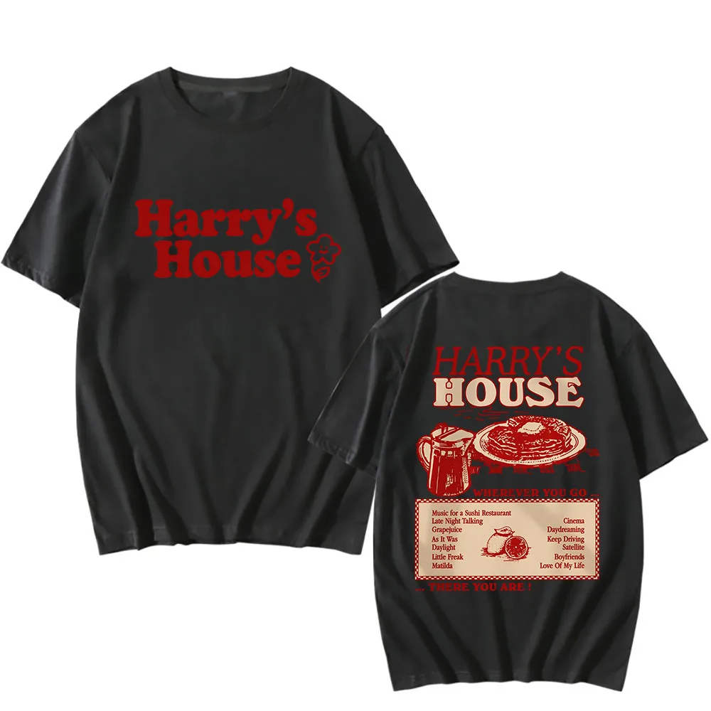 Harrys House Love on Tour T-shirt 100% Cotton Loose Shirts Men Streetswear Shirts Retro Graphic T Shirt Unisex Summer Tshirt