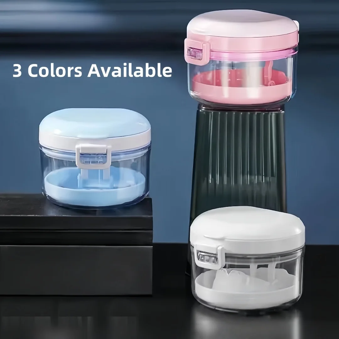 

Portable Dental Aligner Case Invisible Orthodontic Retainer False Teeth Cleaner Storage Box Dental Organizer Compact for Travel